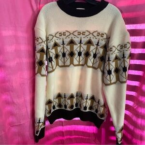 Vintage Cascade Mens Sweater Size Large Arrow‎ Design EUC